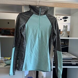 Under Armour Women's Aqua and Charcoal Sweatshirt
